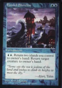 Flooded Shoreline - Visions: #32, Magic: The Gathering Nm R125 - Image 1
