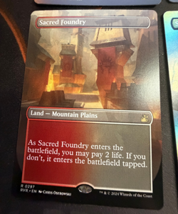 MTG Sacred Foundry (Borderless) Ravnica Remastered Regular - Image 1