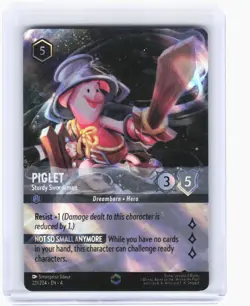 2024 Lorcana—Piglet (Enchanted) #221/204 Ursula's Return—Enchanted Foil - Image 1