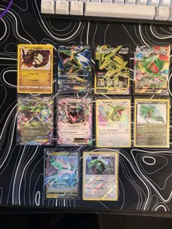 Rayquaza Lot Of 10 Pokemon Cards LP - Image 1