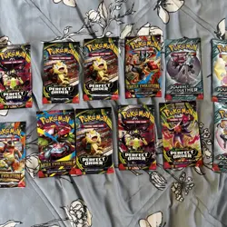 Lot of 20 Booster Pack Pokemon Perfect Order Journey Together Mega Evolution - Image 3