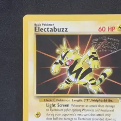 Pokemon TCG 1999 Electabuzz Stamped WB Kids First Movie Black Star Promo NM - Image 2