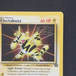 Pokemon TCG 1999 Electabuzz Stamped WB Kids First Movie Black Star Promo NM - Image 3