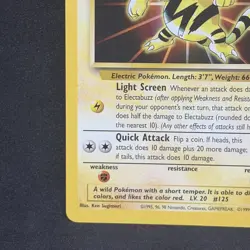 Pokemon TCG 1999 Electabuzz Stamped WB Kids First Movie Black Star Promo NM - Image 5