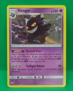 💥 GENGAR # 70/214 Non Holo Super Rare Unbroken Bonds Pokemon - 2019 - Image 1