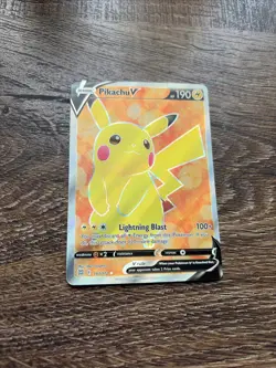 Pikachu V 157/172 Ultra Rare Brilliant Stars Pokemon Holo Near Mint - Image 1