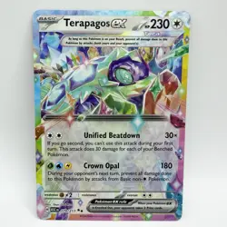 Terapagos EX 179/217 Pokemon ME: Ascended Heroes Double Rare Holo 2026 NM - Image 1