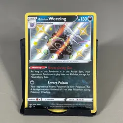 Galarian Weezing SV077/SV122 Shiny Rare Shining Fates Shiny Vault Pokemon NM - Image 1