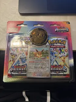 Pokemon Prismatic Evolutions Blister Pack Eevee Promo Scarlet Violet TCG Sealed - Image 1