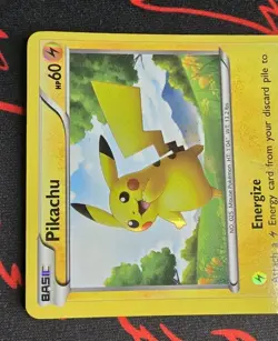 2011 Pokemon Pikachu 115/114 Black & White SECRET Rare Holofoil Off Centered 🔥 - Image 3