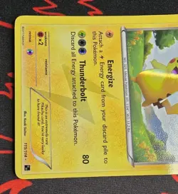 2011 Pokemon Pikachu 115/114 Black & White SECRET Rare Holofoil Off Centered 🔥 - Image 4