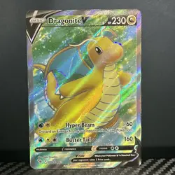 Dragonite V (Full Art) 076/078 Pokemon GO Holo - Image 1
