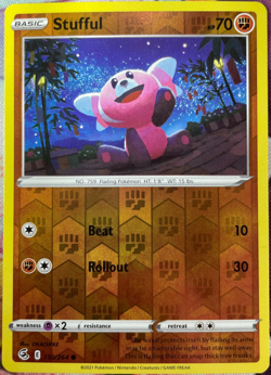 Stufful Reverse Holo - 150/264 - Fusion Strike Pokemon 2021 - Image 1