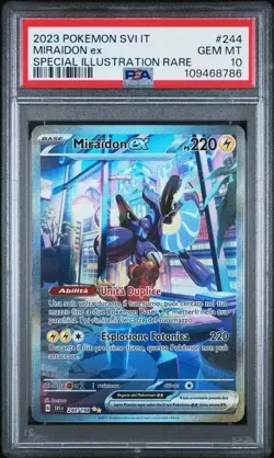 Pokemon PSA 10 Miraidon Ex #244 SIR Scarlatto e Violetto Base 2023 Italiano - Image 2