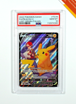 Pokemon PSA 10 Pikachu V #TG16 Origine Perduta 2022 Italiano - Image 1