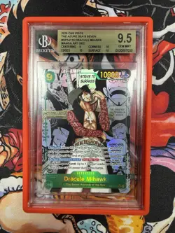 Bandai One Piece Dracule Mihawk OP14-119 Manga Art Foil SEC BGS 9.5 EN 2026 - Image 1