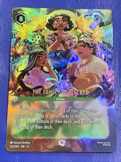 Disney's Lorcana Wilds Unknown The Family Scattered ENCHANTED 231/204 English - Image 1