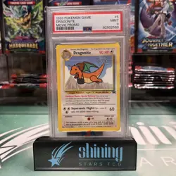 1999 POKEMON GAME MOVIE PROMO #5 Dragonite PSA 9 - Image 1