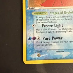 Jynx 28/115 Reverse Holo Rare Stamped ex Unseen Forces Pokemon TCG Card NM - Image 3