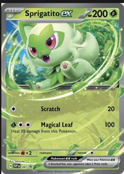 Sprigatito ex 087 - Scarlet & Violet Promo Card - NM - Image 1