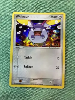 Pokemon Whismur 73/106 Reverse Holo Stamped EX Emerald Card MP - Image 1