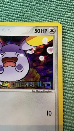Pokemon Whismur 73/106 Reverse Holo Stamped EX Emerald Card MP - Image 3