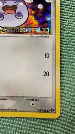 Pokemon Whismur 73/106 Reverse Holo Stamped EX Emerald Card MP - Image 4