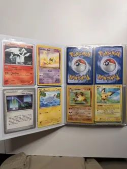 Pokemon Card Lot 163 Cards Binder Mixed Vintage Modern Galarian Rapidash V - Image 1