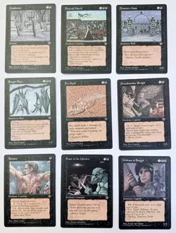 Magic The Gathering - Homelands - Black - 9 Card Lot - Image 1