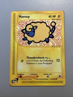 Pokemon Card - Expedition 119/165 - MAREEP (common) - NM - Image 1