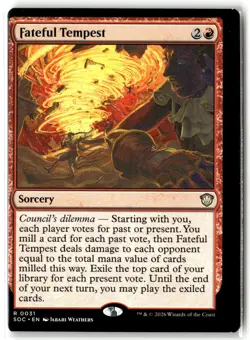 Fateful Tempest - SOC - MISCUT ERROR - MTG - Image 1
