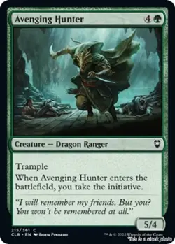 MTG Avenging Hunter [CLB - 215] LP - Image 1