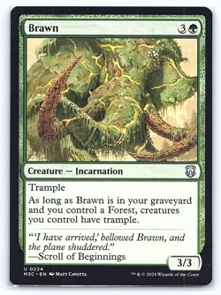 Brawn 224 Uncommon Commander: Modern Horizons 3 Magic: The Gathering LP - Image 1