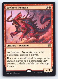 Sawhorn Nemesis 112 Rare Commander: Modern Horizons 3 Magic: The Gathering LP - Image 1