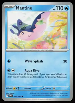 Mantine 040/191 Common Surging Sparks Pokemon Near Mint - Image 1