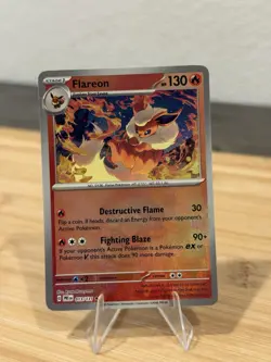 Pokemon TCG Flareon (Poke Ball Pattern) 013/131 Prismatic Evolutions Holo NM - Image 1