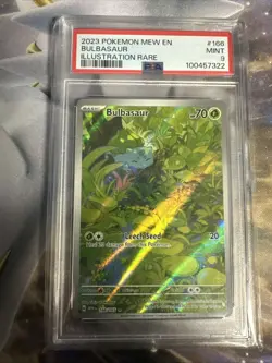 2023 Bulbasaur 166/165 Pokemon 151 English PSA 9 MINT Illustration Rare - Image 1