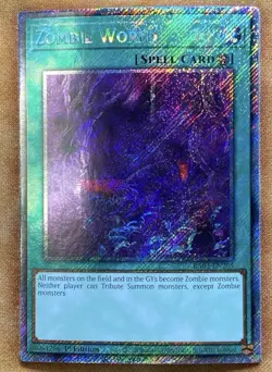 Yugioh Zombie World RA03-EN205 Platinum Secret Rare 1st Ed NM - Image 1