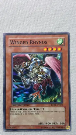 Winged Rhynos Limited Super Rare Force of the Breaker FOTB-ENSE2 LP - Image 1