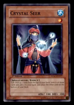 Crystal Seer SDSC-EN017 Yu-Gi-Oh 1st Edition NM - Image 1