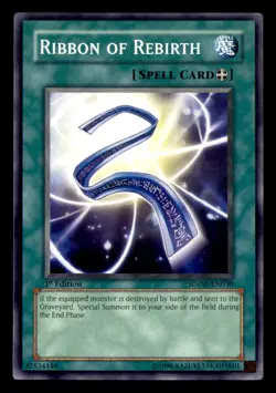 Ribbon of Rebirth SDZW-EN030 Yu-Gi-Oh 1st Edition NM - Image 1