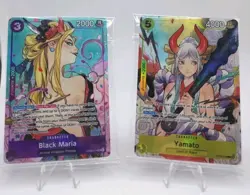 Yamato and Black Maria ST13-016/OP08-74 Illustration Box 2 sealed promos 2 pack - Image 1