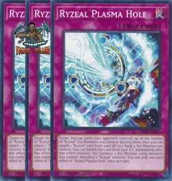 Yugioh! 3x Ryzeal Plasma Hole MP25-EN441 Common 1st Ed NM - Image 1