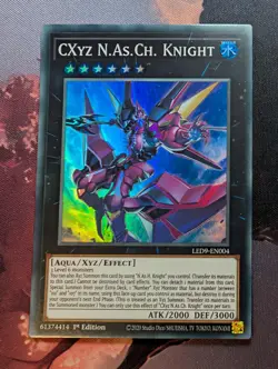 CXyz N.As.Ch. Knight - LED9-EN004 - Super Rare - 1st Edition - Yugioh NM - Image 1