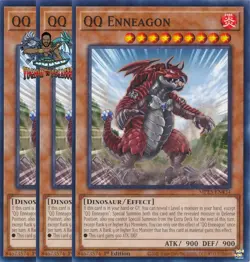 Yugioh! 3x QQ Enneagon MP25-EN434 Common 1st Ed NM - Image 1