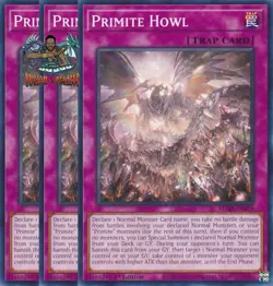 Yugioh! 3x Primite Howl MP25-EN429 Common 1st Ed NM - Image 1