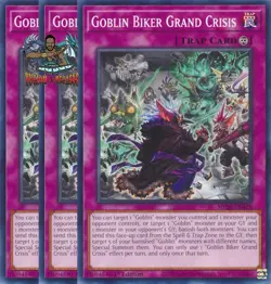 Yugioh! 3x Goblin Biker Grand Crisis MP25-EN428 Common 1st Ed NM - Image 1