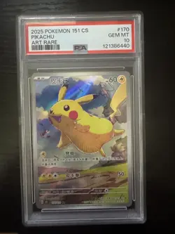 Chinese 151 Pikachu #170/151 PSA 10 Graded - Image 1