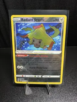 Radiant Jirachi 120/195 Radiant Rare Silver Tempest Pokemon Card NEAR MINT NM - Image 1
