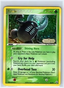Pinsir 24/92 Rare Legend Maker Pokemon Reverse Holo Heavily Played - Image 1